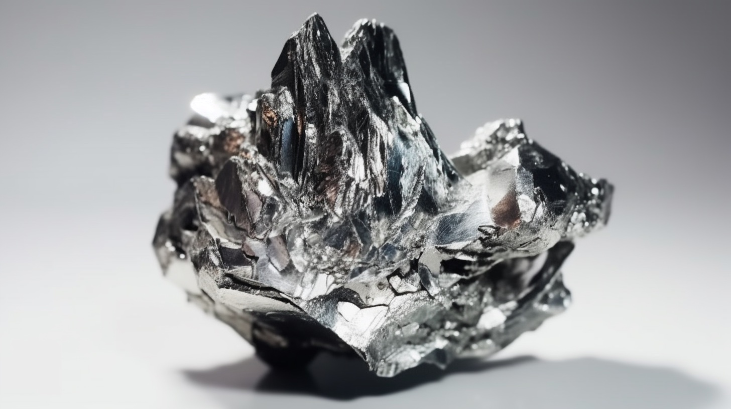 Osmium: Edelmetall unverarbeitetes Stück mit rauher Oberfläche